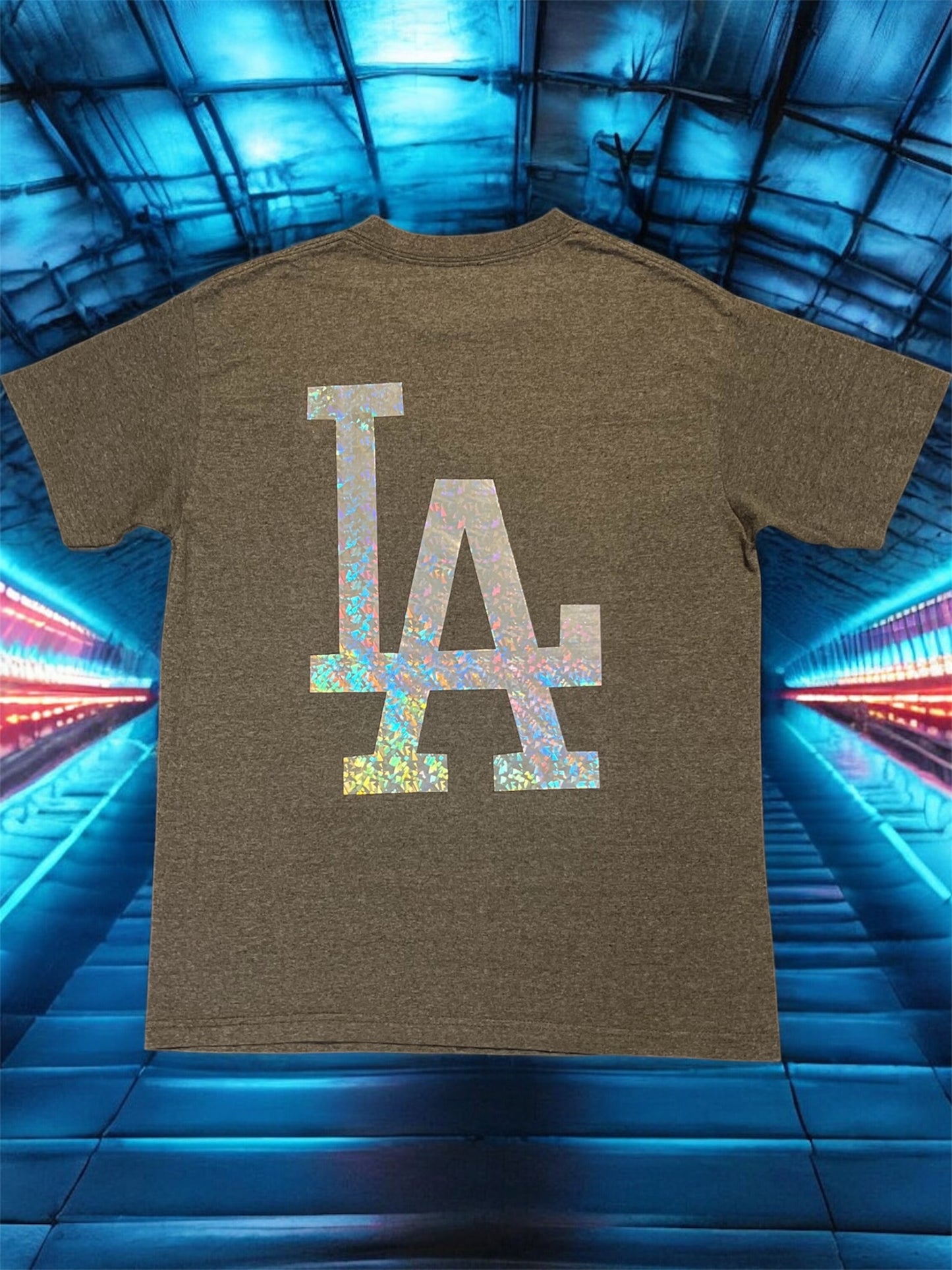 Holographic “LA/ Love Always” Crewneck Tee